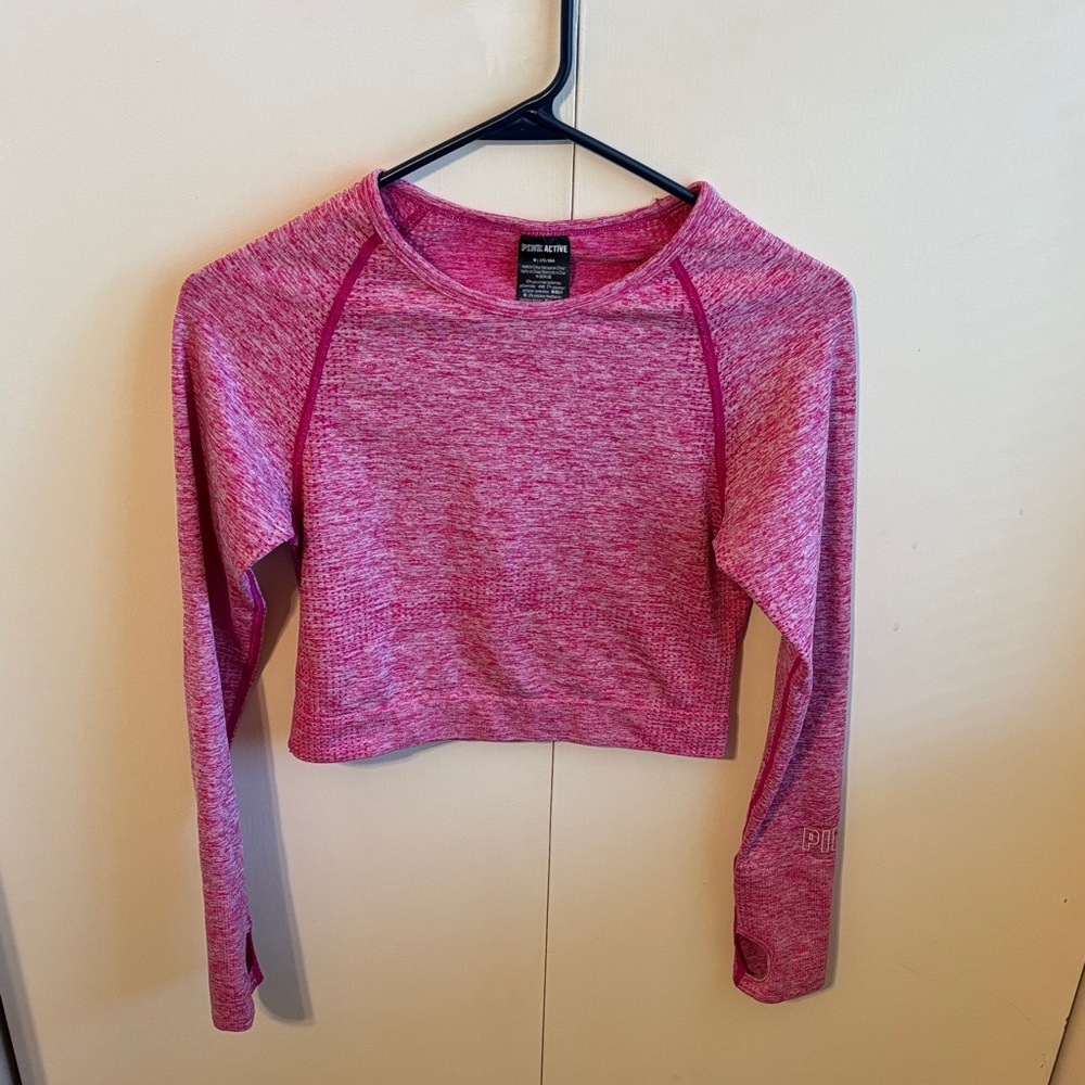PINK Active Women’s Medium Long Sleeve Crop Top